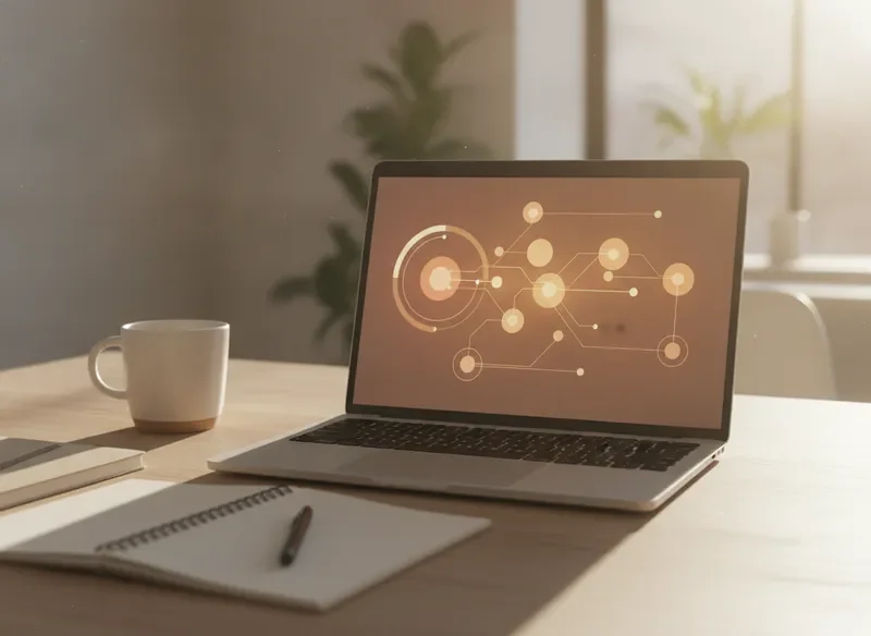 Product launch campaign dashboard on a laptop
