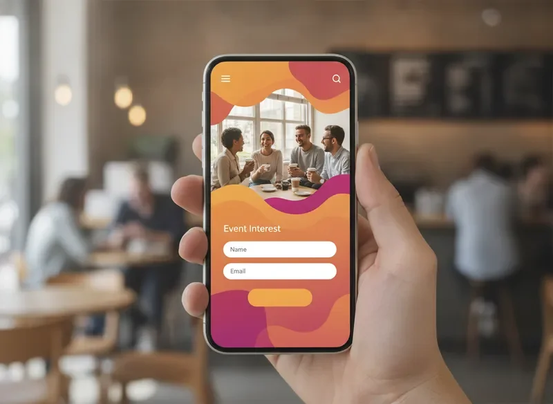 Event interest page on a smartphone