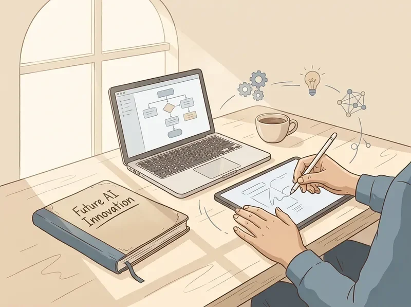 Guided website creation workspace illustration