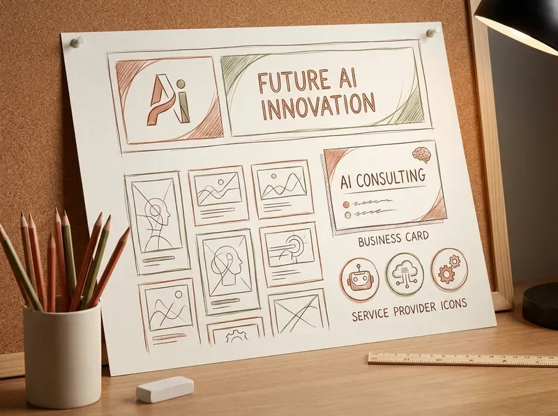 Marketing website layout illustration