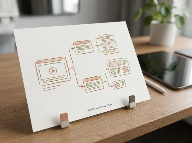 Online course site structure illustration